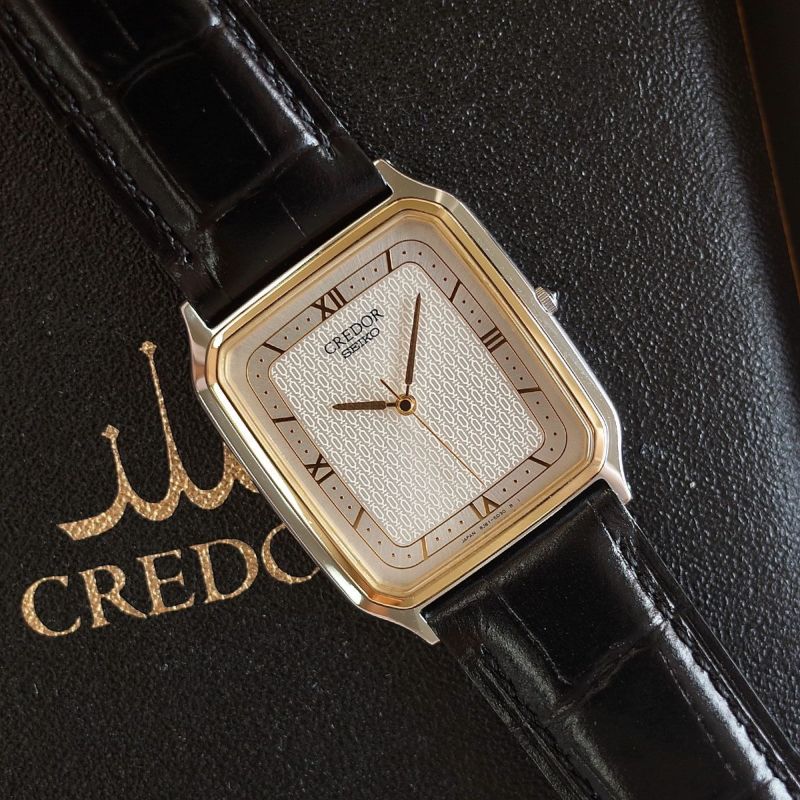 美品 セイコー クレドール GCAR018 8J81-5040 K18ベゼル コンビ メンズ ボーイズ クォーツ 腕時計 SEIKO CREDOR  1年保証 | ブランドショップ　パリノ