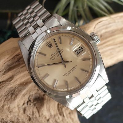 ロレックス 1600 デイトジャスト 1963年 SS ジュビリー巻きブレス CAL.1560 オイスター 段落 メンズ 腕時計 ROLEX  アンティーク OH済1年保証 | ブランドショップ パリノ