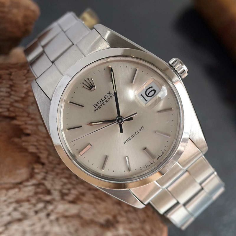 ロレックス 6694 オイスターデイト プレシジョン 1965年 日ロレOH明細有 リベット メンズ 手巻 腕時計 ROLEX アンティーク  OH済1年保証 | ブランドショップ パリノ