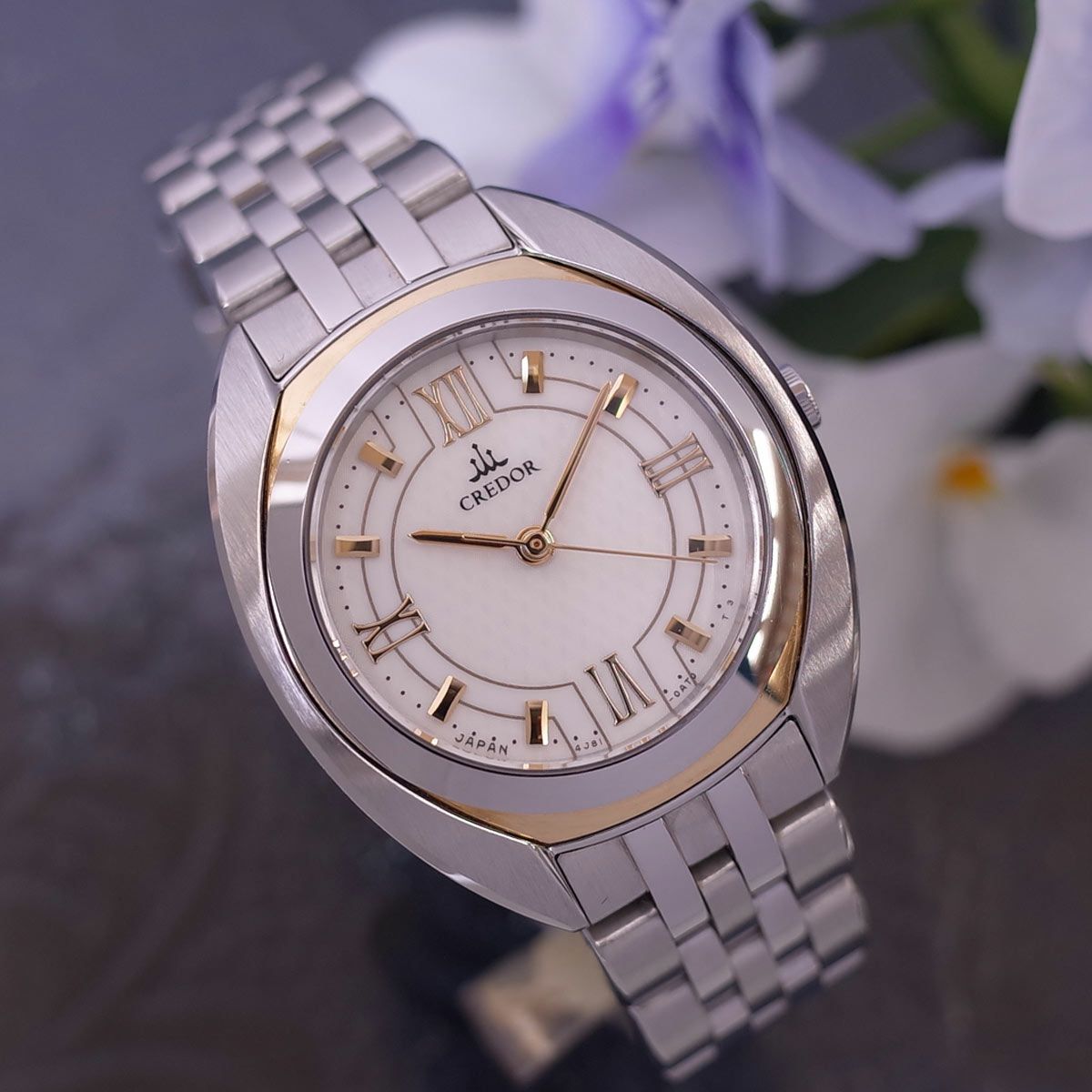 Credor セイコー クレドール 4J81-0AM0 クォーツ レディース 美品 セイコー クレドール SS/K18 コンビ 4J81-0AM0 レディース