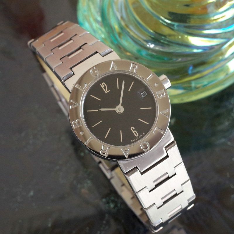 BVLGARI ブルガリブルガリ BB23SS 黒文字盤 レディース クォーツ