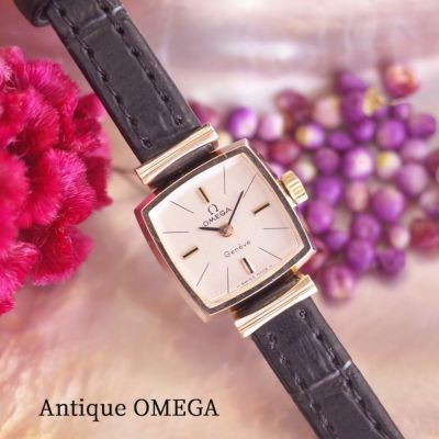【ヴィンテージ】OMEGA 手巻き時計 レザー ワインレッド レディース OMEGA | ブランドショップ パリノ
