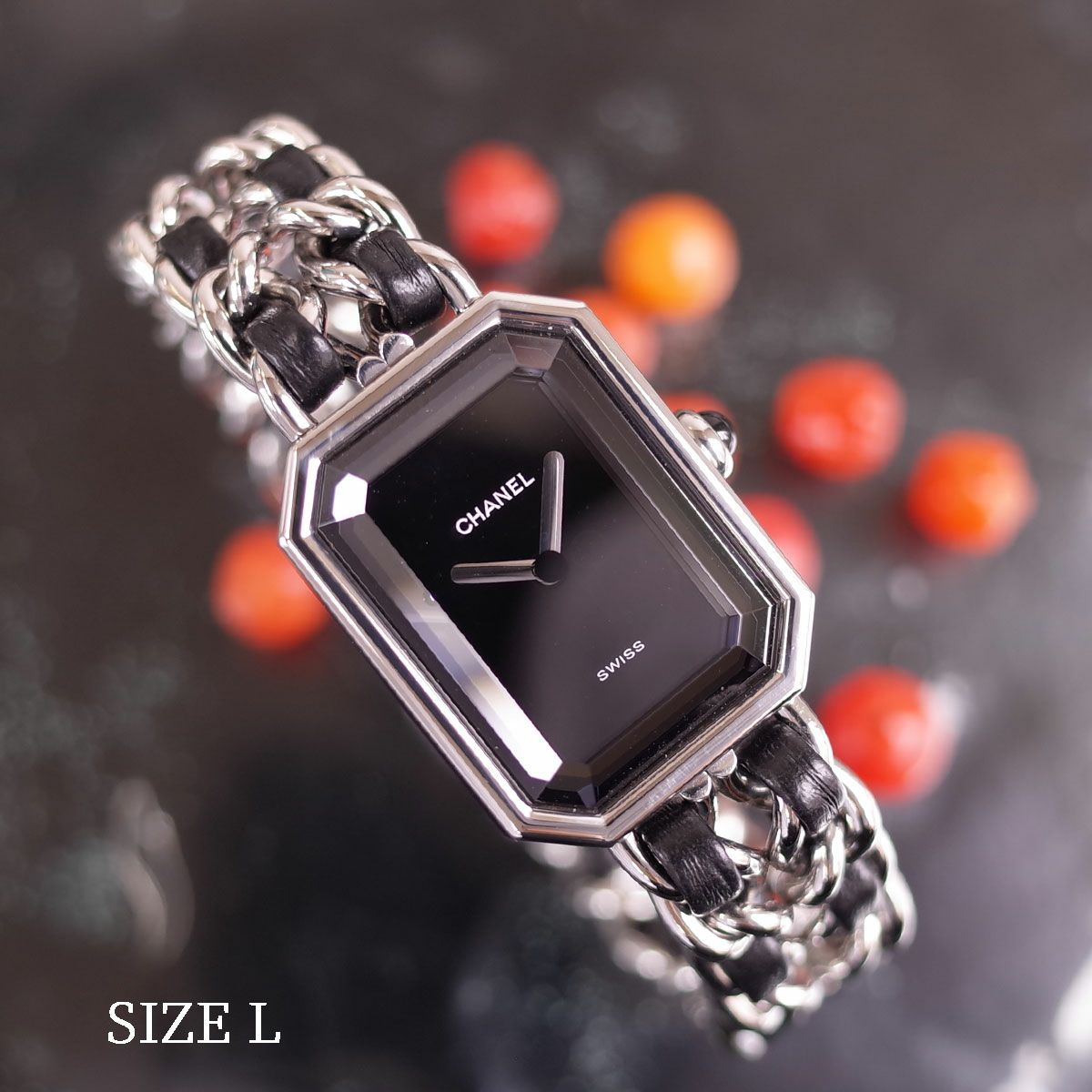 箱/保証書 シャネル CHANEL プルミエール シルバー H0451 Lサイズ SS