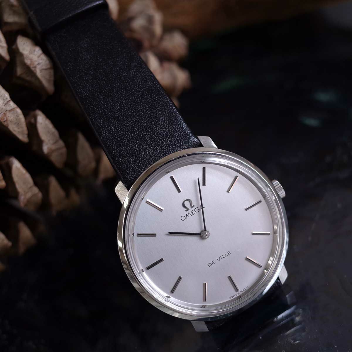 オメガ デビル 115.0001 TOOL104 70'S アンティーク SS グレー 新品